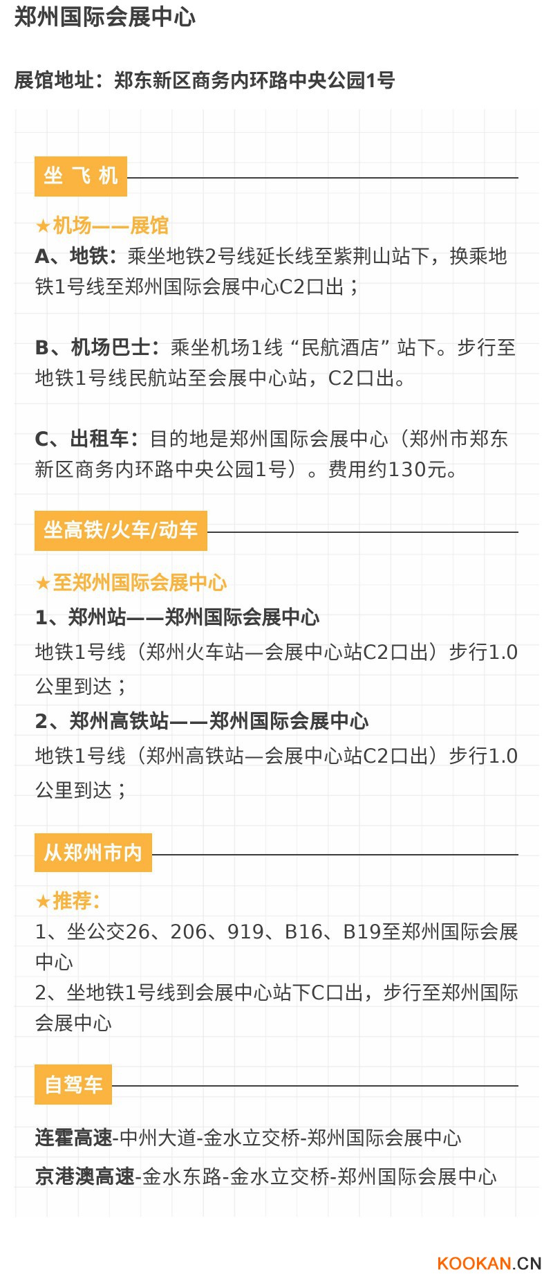 鄭州國際會(huì)展中心交通路線